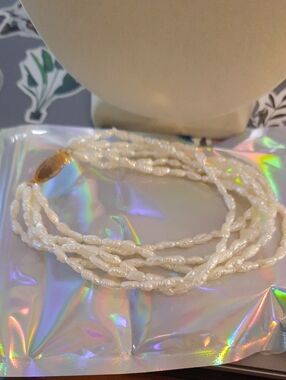 Freshwater White Pearl Beaded Bracelet